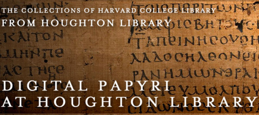 Digital Papyri at Houghton Library, Harvard University image