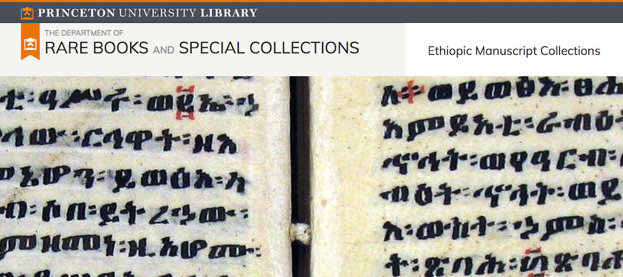 Ethiopic Manuscript Collections, Princeton University Library image