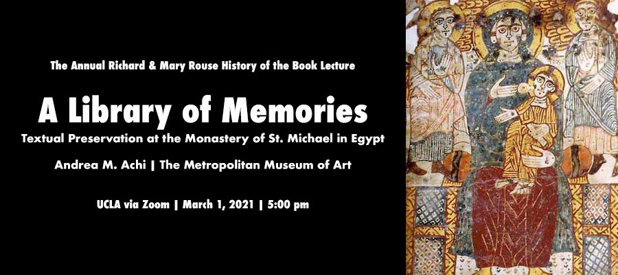 A Library of Memories: Textual Preservation at the Monastery of St. Michael in Egypt lead image