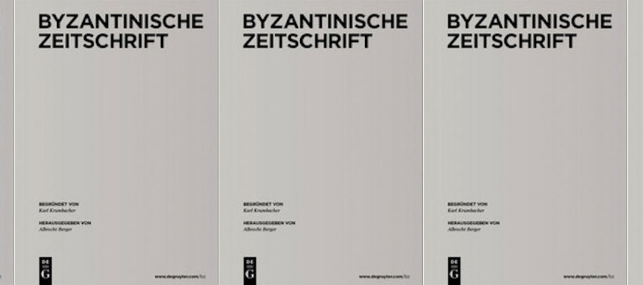 New Issue of Byzantinische Zeitschrift 117.1 lead image
