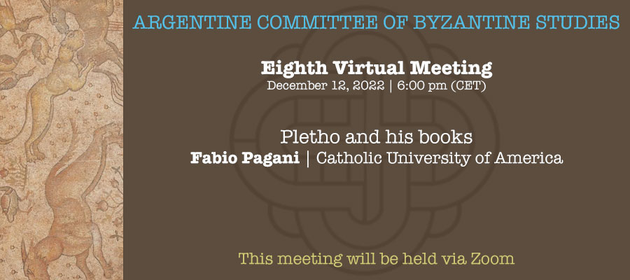 Eighth Virtual Meeting of Argentine Committee of Byzantine Studies lead image