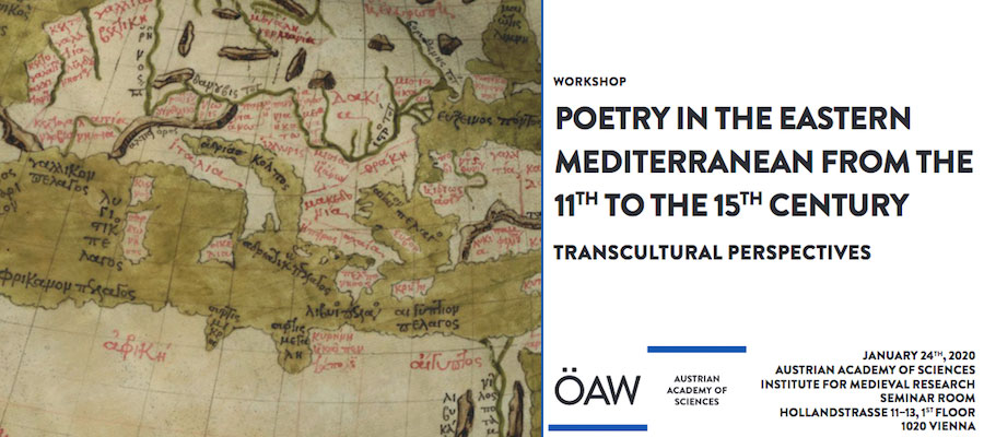 Poetry in the Eastern Mediterranean from the 11th to the 15th Century: Transcultural Perspectives lead image