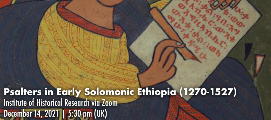 Psalters in Early Solomonic Ethiopia (1270-1527) lead image