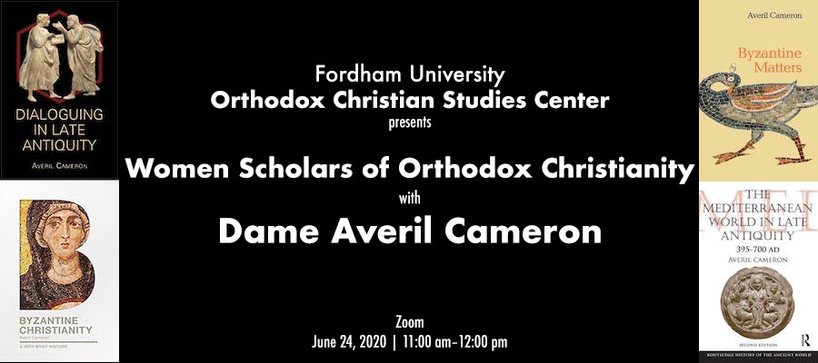 Women Scholars of Orthodox Christianity with Dame Averil Cameron lead image