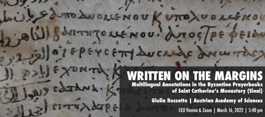 Written on the Margins: Multilingual Annotations in the Byzantine Prayerbooks of Saint Catherine’s Monastery (Sinai) lead image