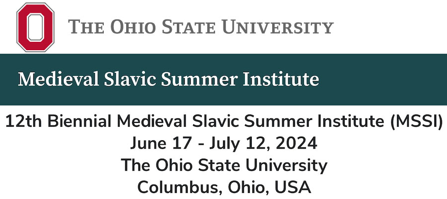 12th Biennial Medieval Slavic Summer Institute lead image