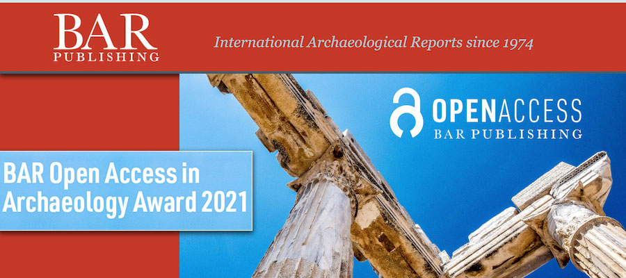 BAR Open Access in Archaeology Award 2021 lead image