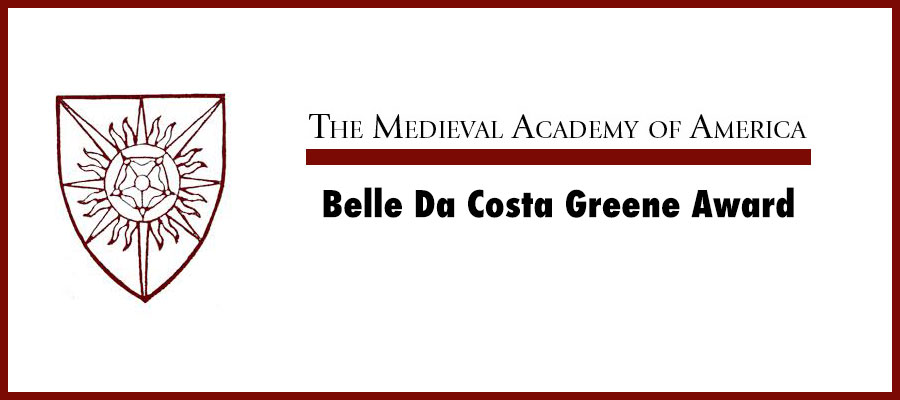 2023 Belle Da Costa Greene Award, Medieval Academy of America lead image