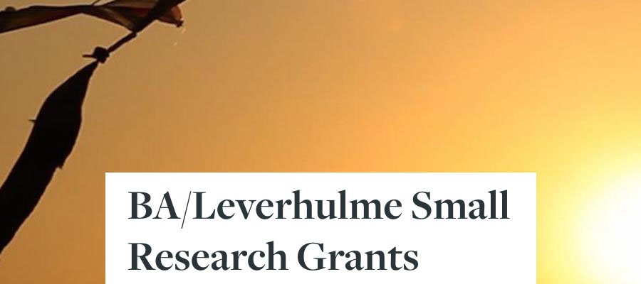 British Academy/Leverhulme Small Research Grants lead image