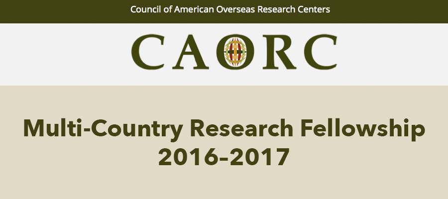 CAORC Multi-Country Research Fellowship 2016–2017 lead image