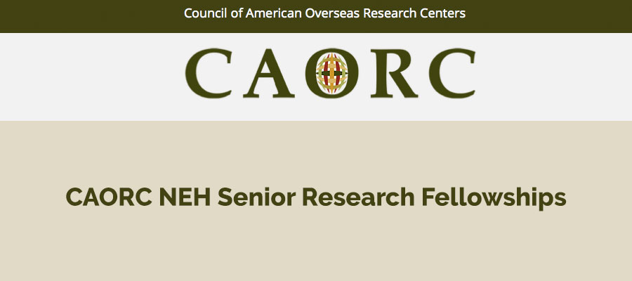 CAORC-NEH Research Fellowship 2023–2024 lead image