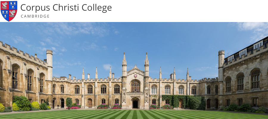 Research Fellowship, Corpus Christi College, Cambridge lead image