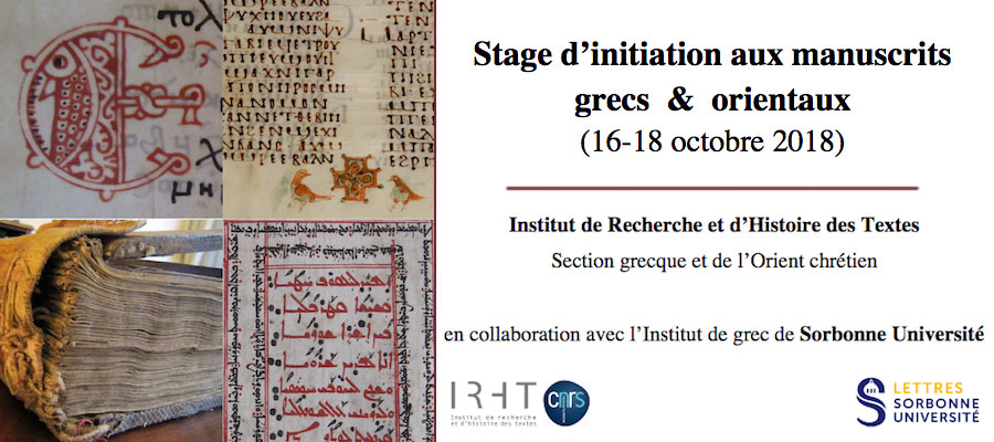 Course on Greek and Oriental Manuscripts lead image