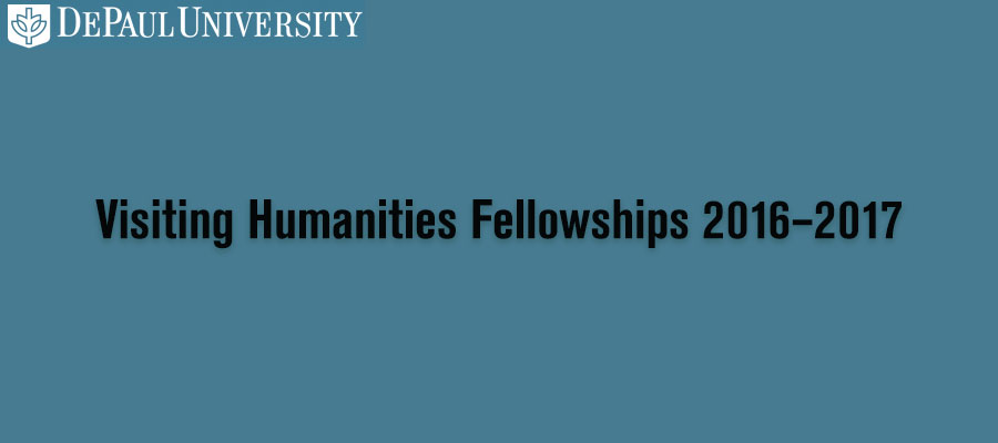 DePaul Visiting Humanities Fellowships 2016–2017 lead image