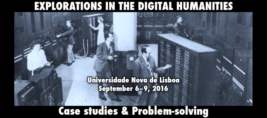 Explorations in the Digital Humanities. Case studies & Problem-solving lead image