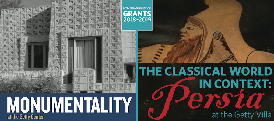 2018-2019 Getty Scholar Grants lead image