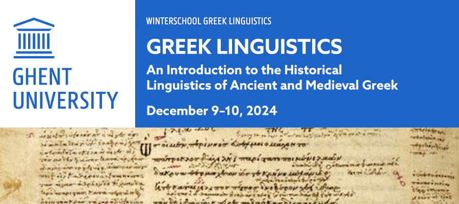 Greek Linguistics: An Introduction to the Historical Linguistics of Ancient and Medieval Greek lead image