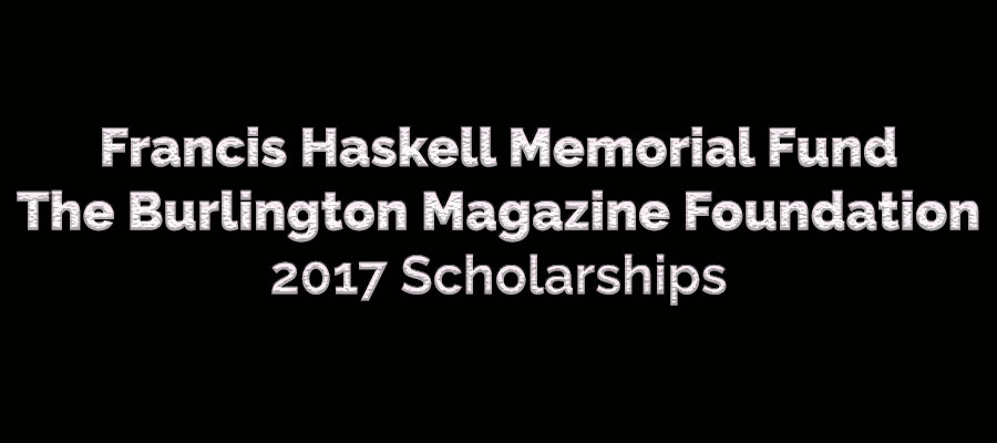 Francis Haskell Memorial Fund/The Burlington Magazine Foundation 2017 Scholarships lead image