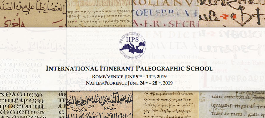 IIPS 2019 - International Itinerant Paleographic School lead image