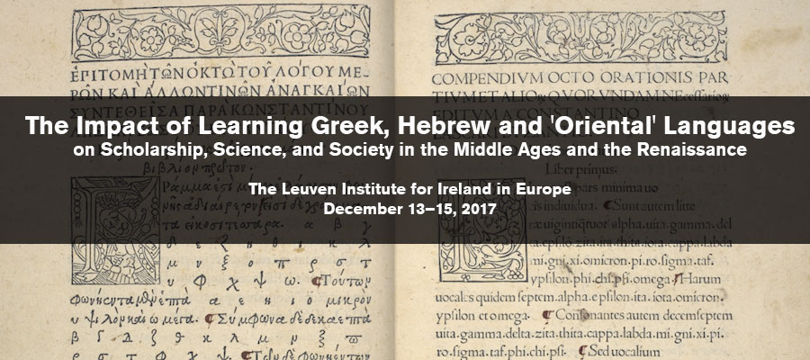 Impact of Learning Greek, Hebrew and ‘Oriental’ Languages lead image