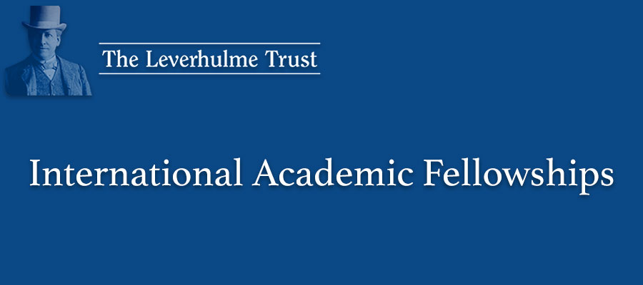 2016–2017 International Academic Fellowships, The Leverhulme Trust lead image