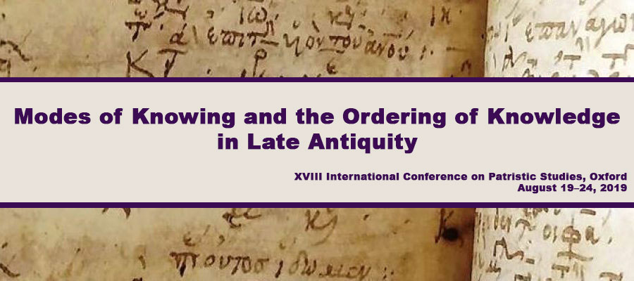 Modes of Knowing and the Ordering of Knowledge in Late Antiquity lead image