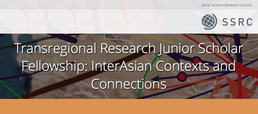 SSRC Transregional Research Junior Scholar Fellowship: InterAsian Contexts and Connections lead image