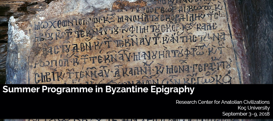 Summer Programme in Byzantine Epigraphy, Koç University lead image