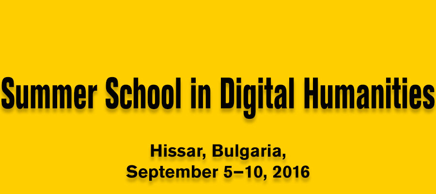 2016 Summer School in Digital Humanities lead image