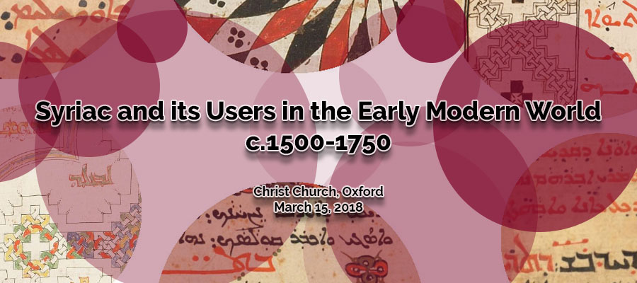 Syriac and its Users in the Early Modern World lead image