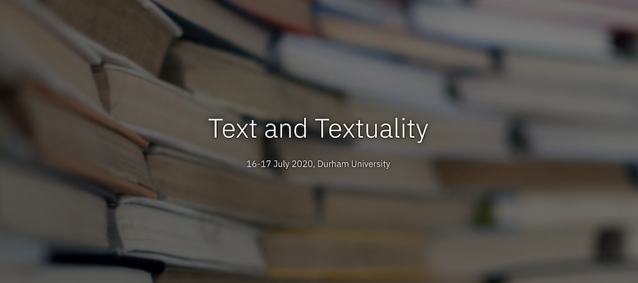 Text and Textuality lead image