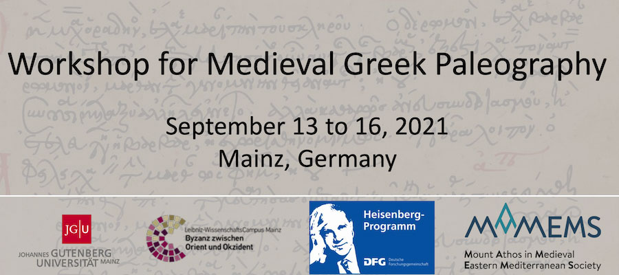 Workshop for Medieval Greek Paleography lead image