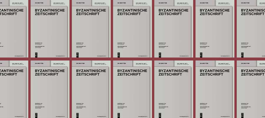 New Issue of Byzantinische Zeitschrift 109.2 lead image