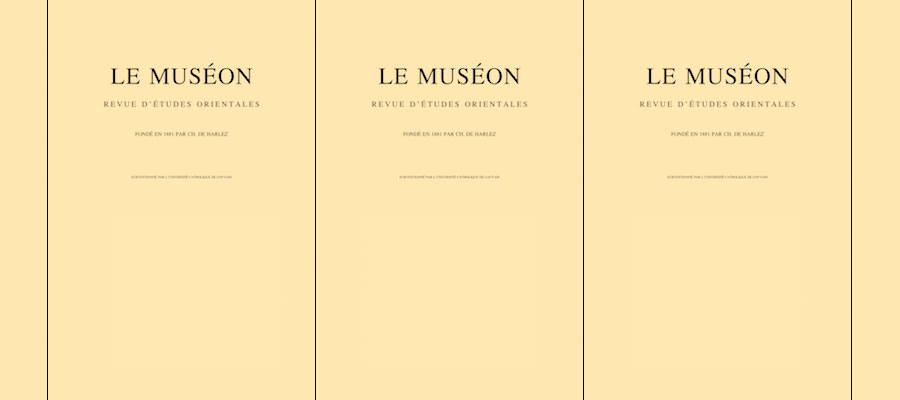 New Issue of Le Muséon (131, 1–2) lead image