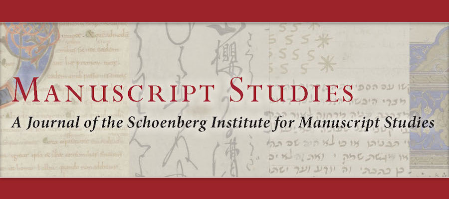 Manuscript Studies: A Journal of the Schoenberg Institute for Manuscript Studies lead image