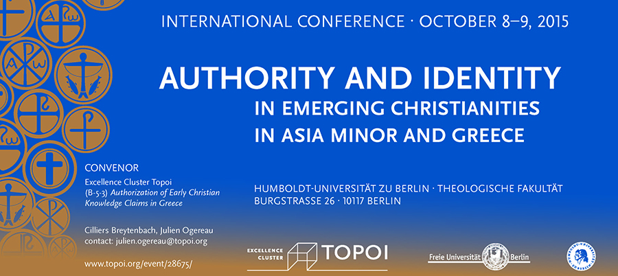 Authority and Identity in Emerging Christianities in Asia Minor and Greece lead image