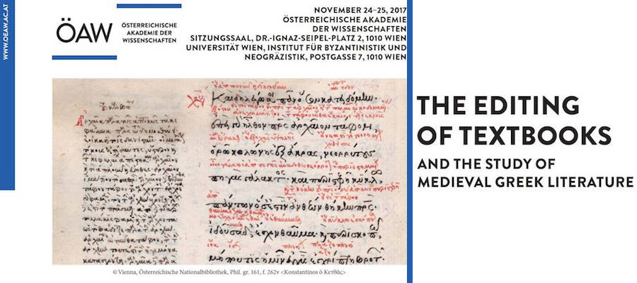 The Editing of Textbooks and the Study of Medieval Greek Literature lead image