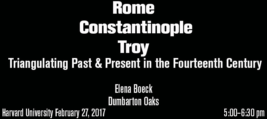 Rome, Constantinople, Troy lead image