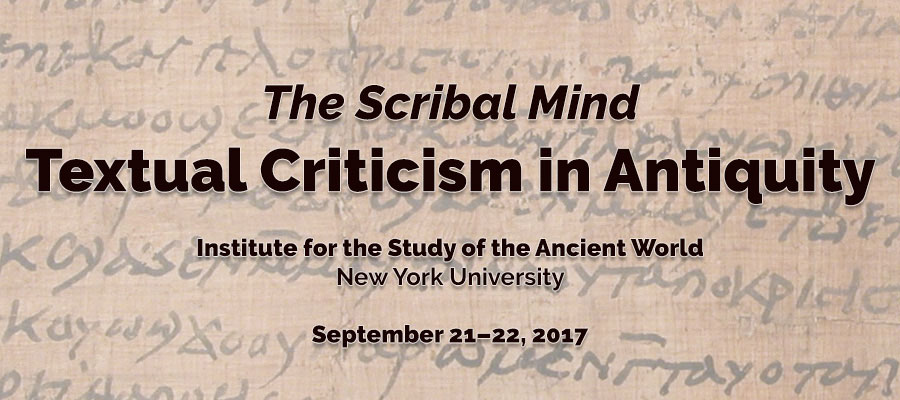 The Scribal Mind: Textual Criticism in Antiquity lead image