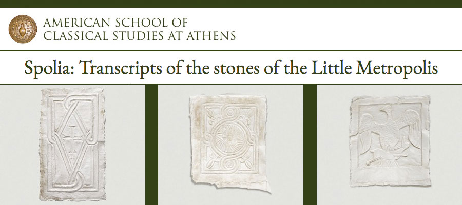 Spolia: Transcripts of the Stones of the Little Metropolis lead image